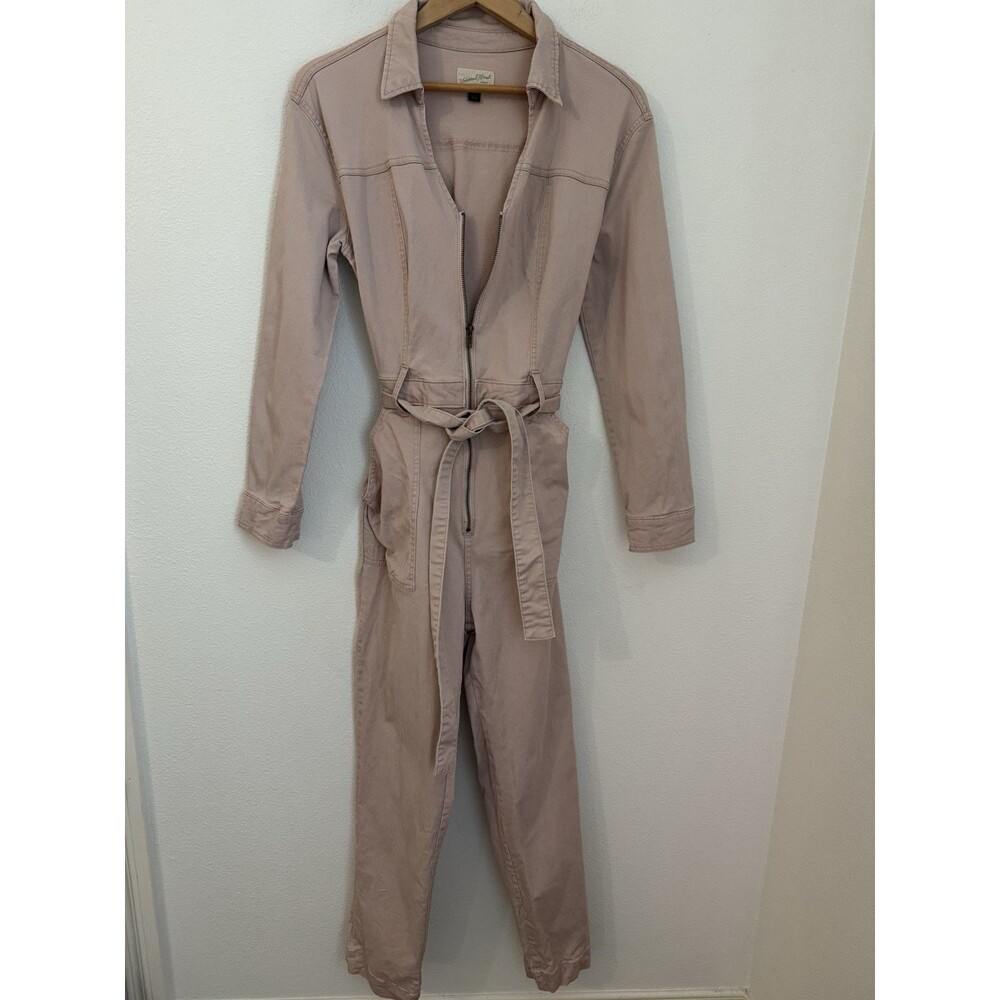 Universal Thread Jumpsuit Size 8 Petal Pink Denim Boilersuit Spring Soft Girl